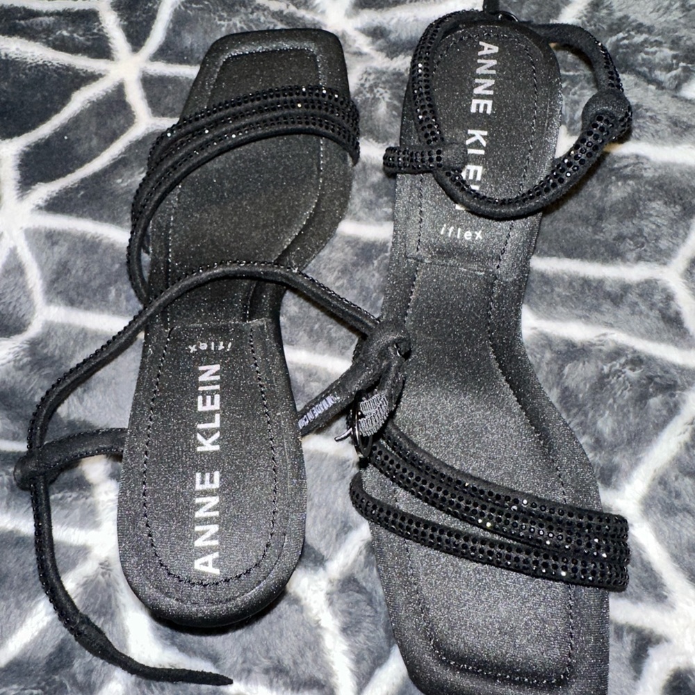 Anne Klein Black Sandals